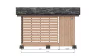 6x12 firewood shed back side dimensions