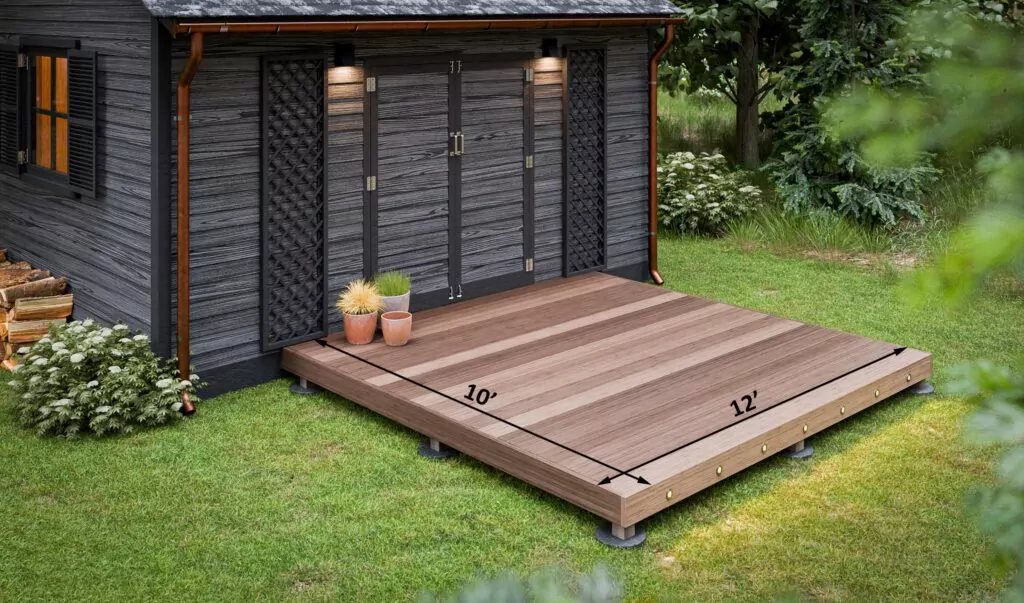10x10 wood diy deck plans