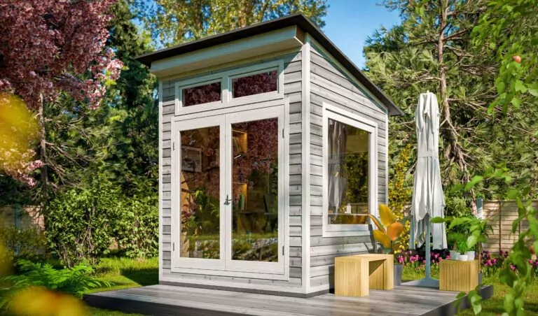 small backyard she shed