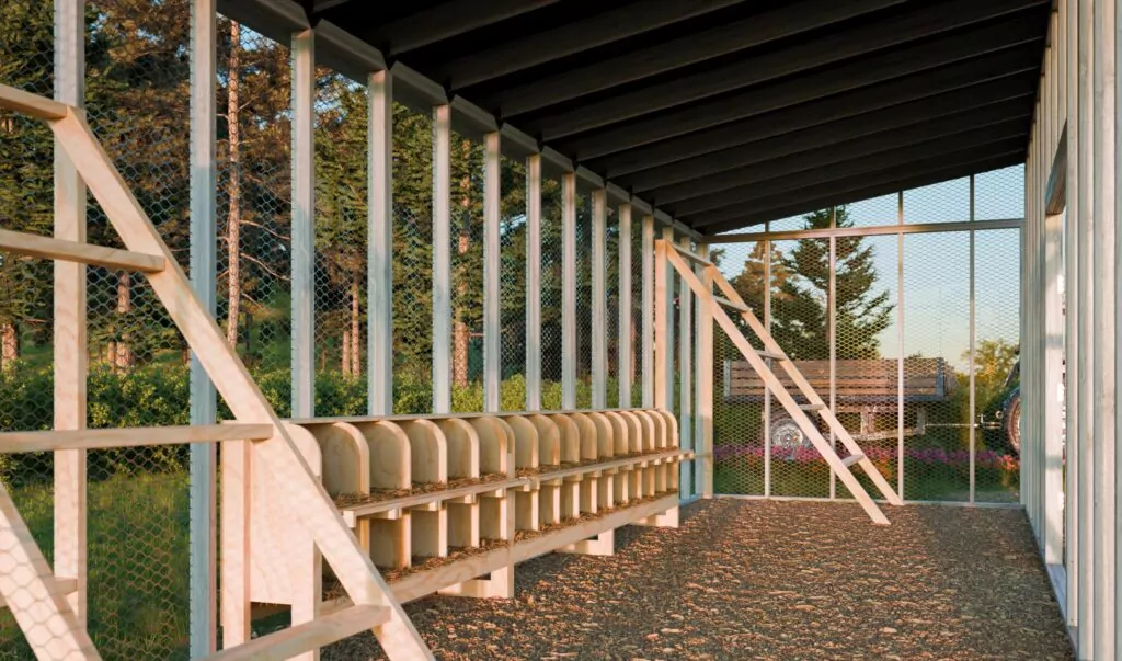 10x30-walk-in-chicken-run-interior-design
