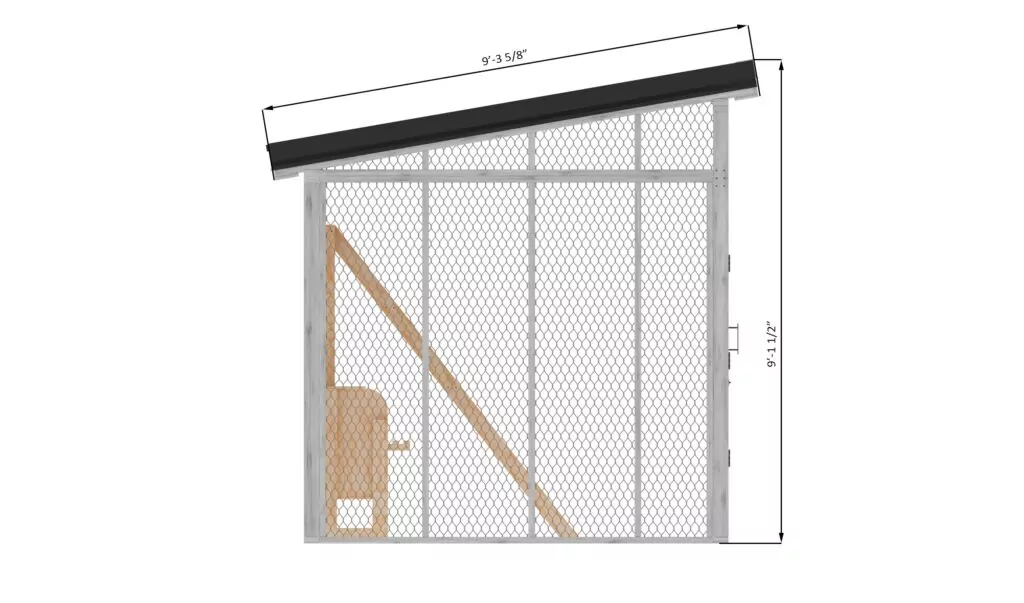 8x16-walk-in-chicken-run-right-side-dimensions
