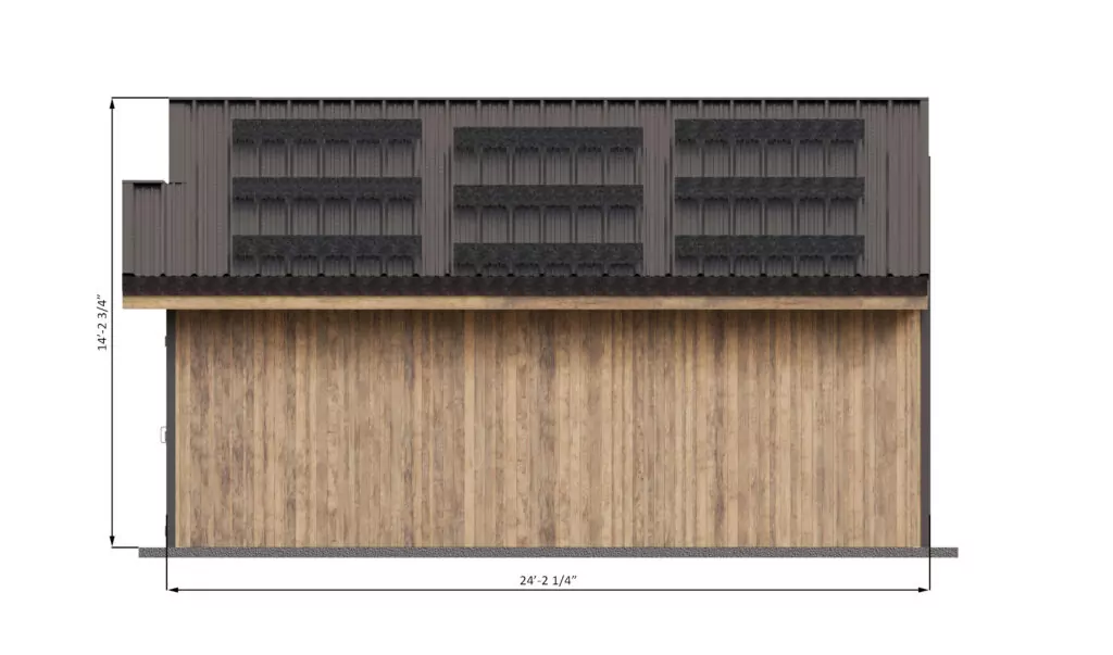 24x24-double-car-garage-shed-back-side-dimensions