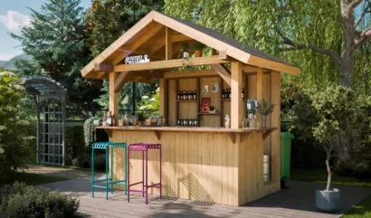 10x8 Wooden Outdoor Bar Plans