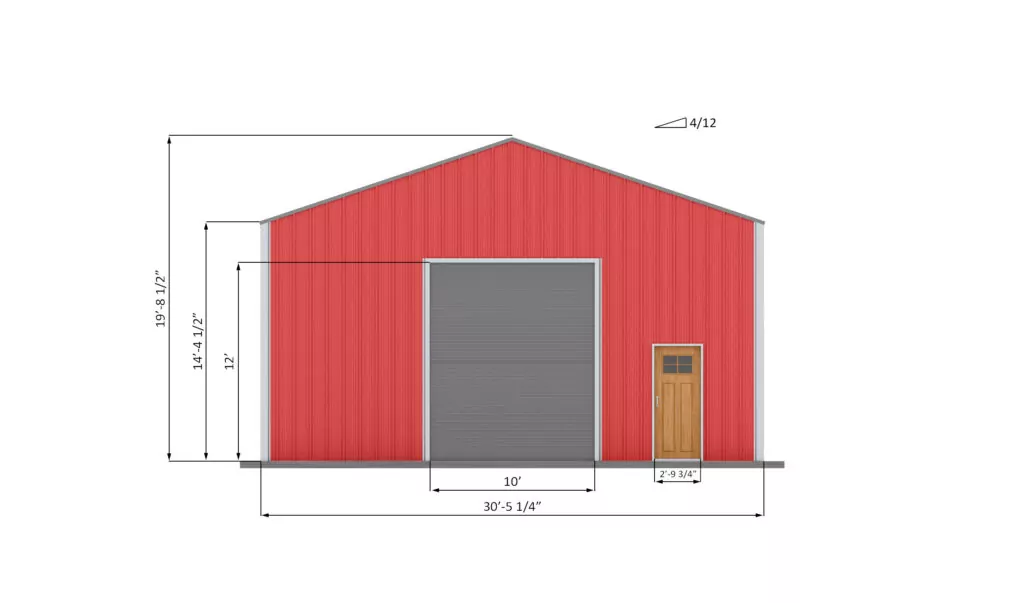 30x50-pole-barn-front-side-dimensions